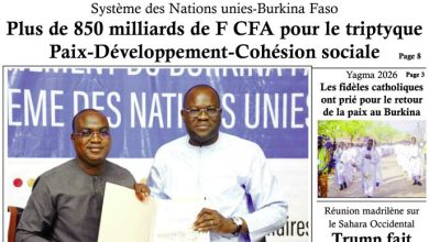 Les journaux du Burkina Faso du lundi 09 février 2026