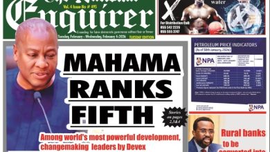 Ghana Newspaper Frontpages-Tuesday, 3rd February, 2026