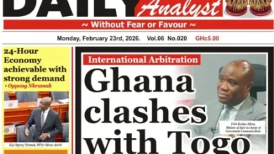 Ghana Newspaper Frontpages-Monday, 23 February, 2026