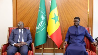 Le Président Diomaye reçoit Tiémoko Meyliet Koné, Vice-président ivoirien