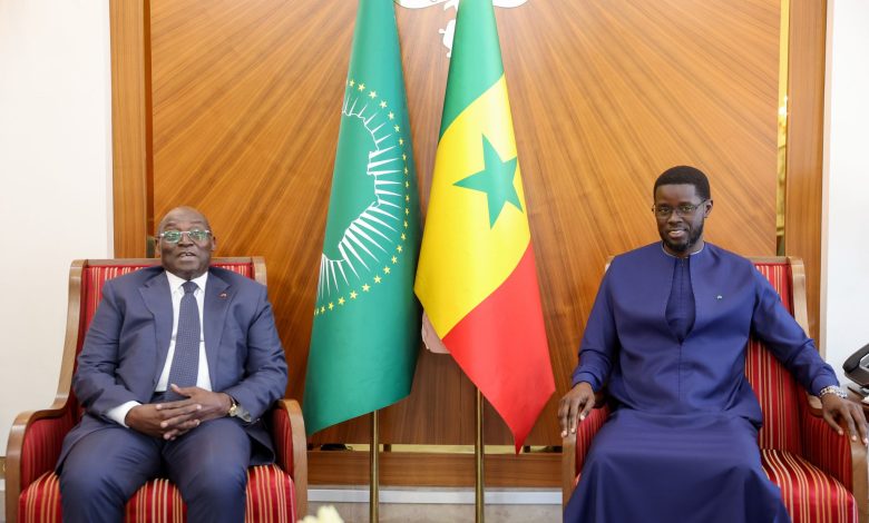 Le Président Diomaye reçoit Tiémoko Meyliet Koné, Vice-président ivoirien