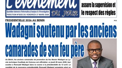 Les journaux du Bénin du vendredi 27 mars 2026