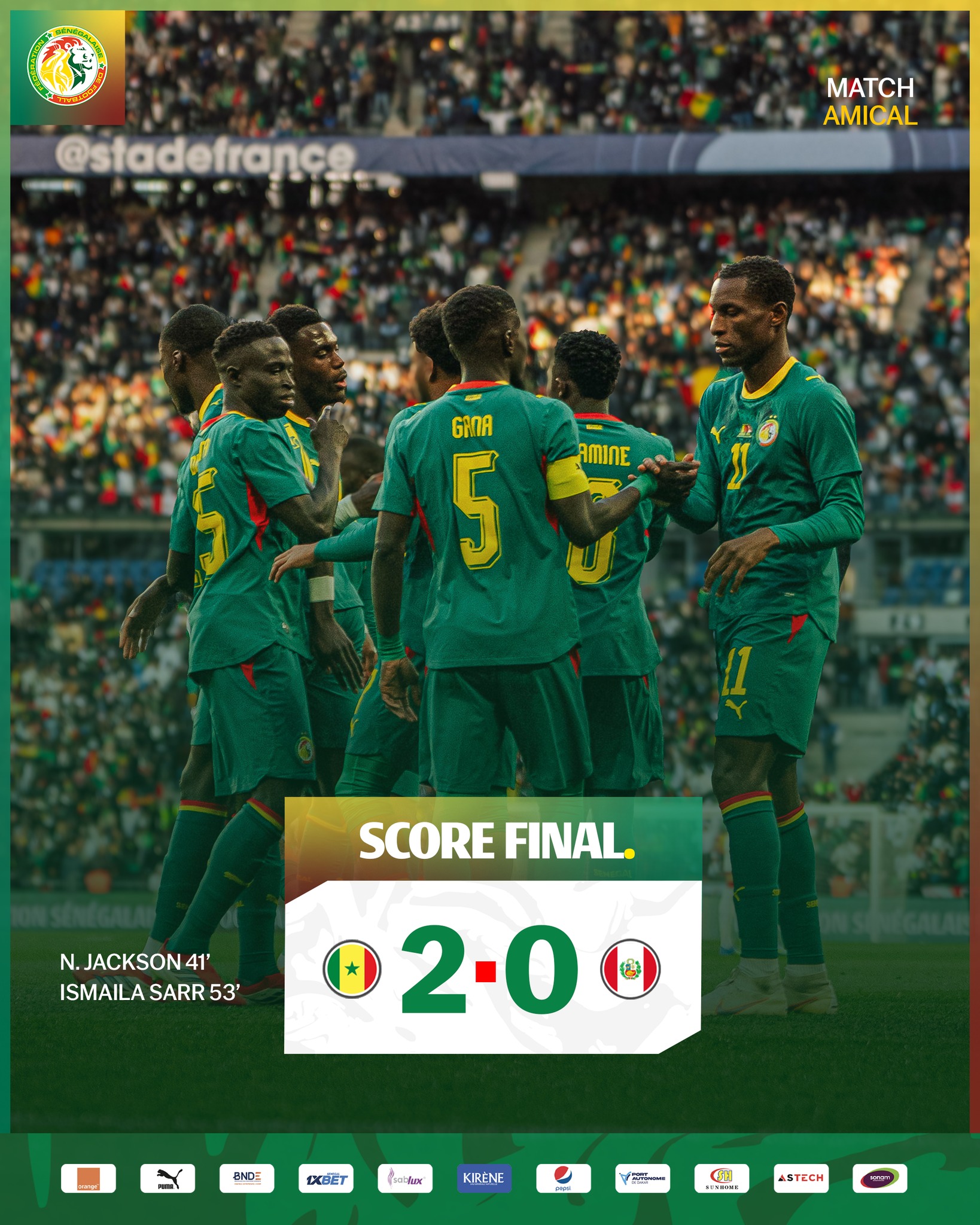 La victoire des Lions contre le Pérou