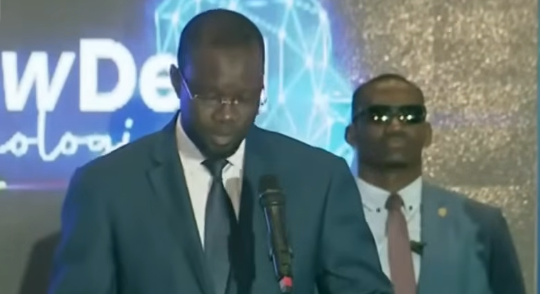 Ousmane Sonko intervenait ce mardi au CICAD, lors de la cérémonie de lancement de projets structurants du New Deal Technologique