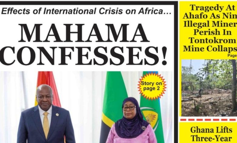 Ghana Newspapers Frontpages-Tuesday, 3 March, 2026