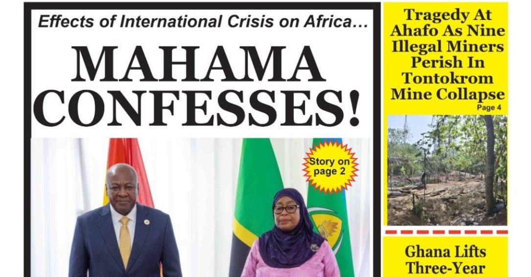Ghana Newspapers Frontpages-Tuesday, 3 March, 2026