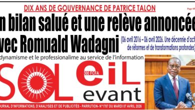 Les journaux du Bénin du mardi 07 avril 2026