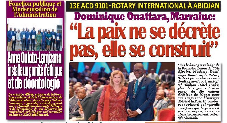Les journaux de Côte d'Ivoire du lundi 27 avril 2026