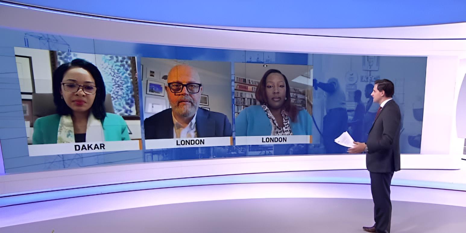 Léna Sène faisait partie d'un parterre sélect d'invités sur la branche anglaise de la télévision Al Jazeera