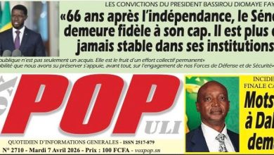 Les journaux sénégalais du mardi 07 avril 2026