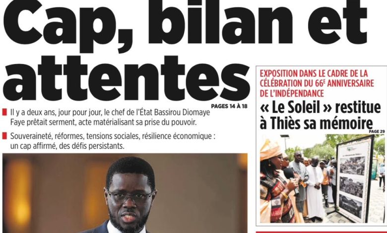 Les journaux sénégalais du jeudi 02 avril 2026
