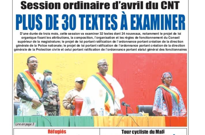 Les journaux maliens du mardi 14 avril 2026