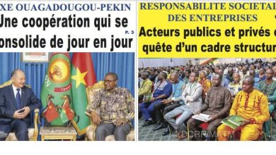 Les journaux du Burkina Faso du mercredi 15 avril 2026