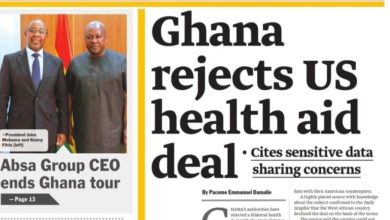 Ghana Newspapers Frontpages-Wednesday, 29 April, 2026