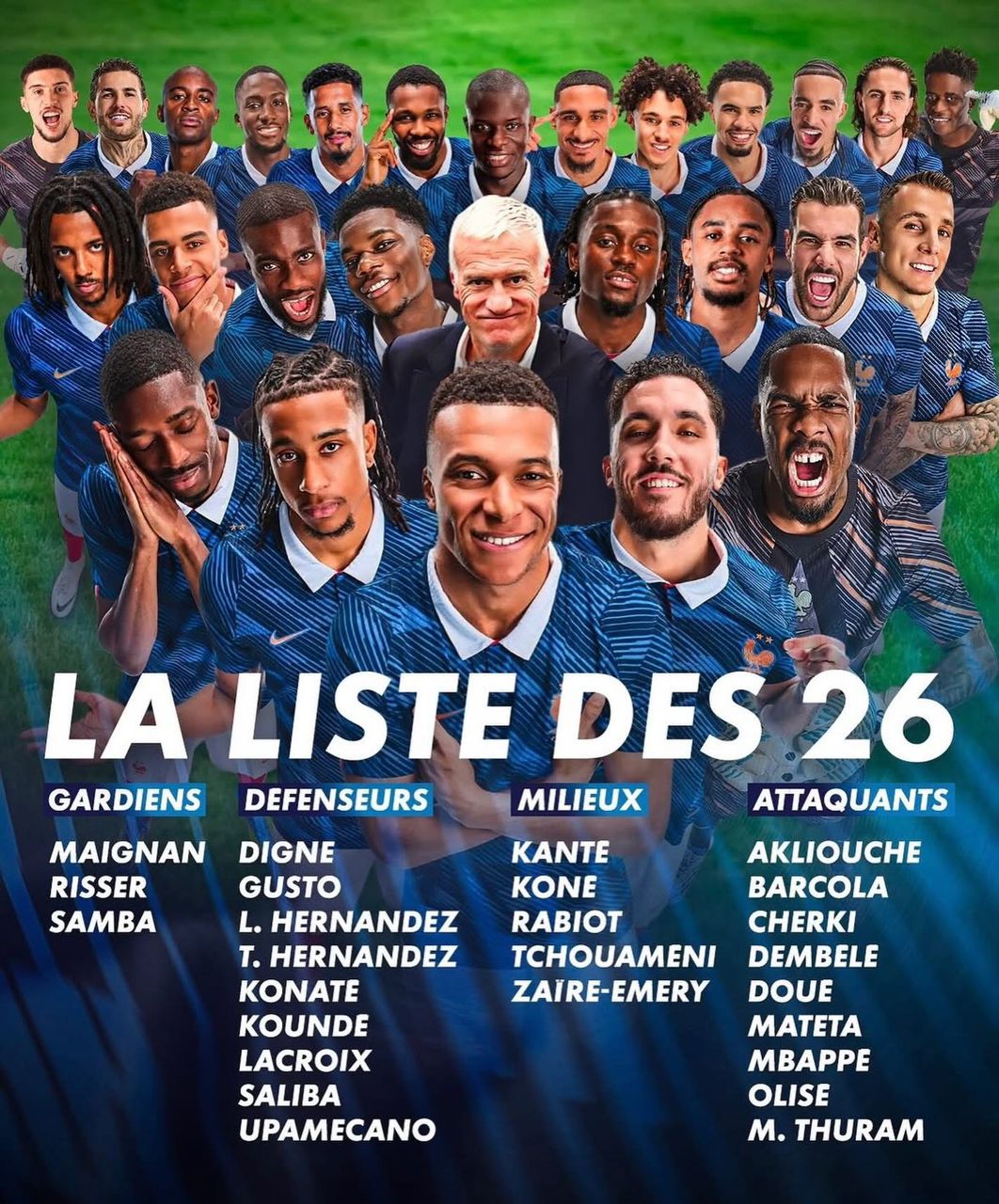 Mondial 2026 : la liste de la France, sans plusieurs stars