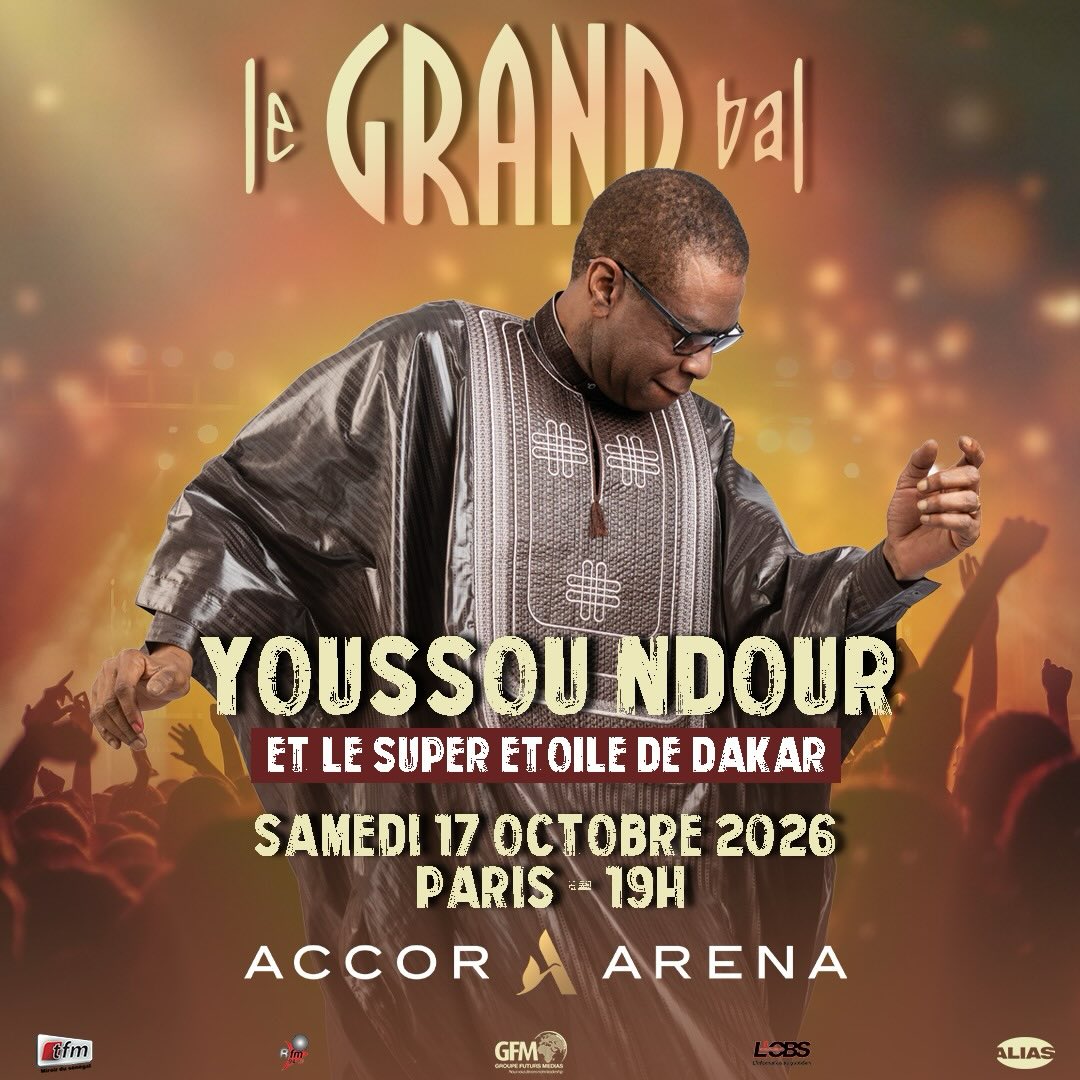 Youssou Ndour Grand Bal de Bercy octobre 2026