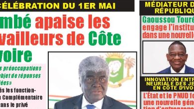 Les journaux de Côte d'Ivoire du lundi 04 mai 2026