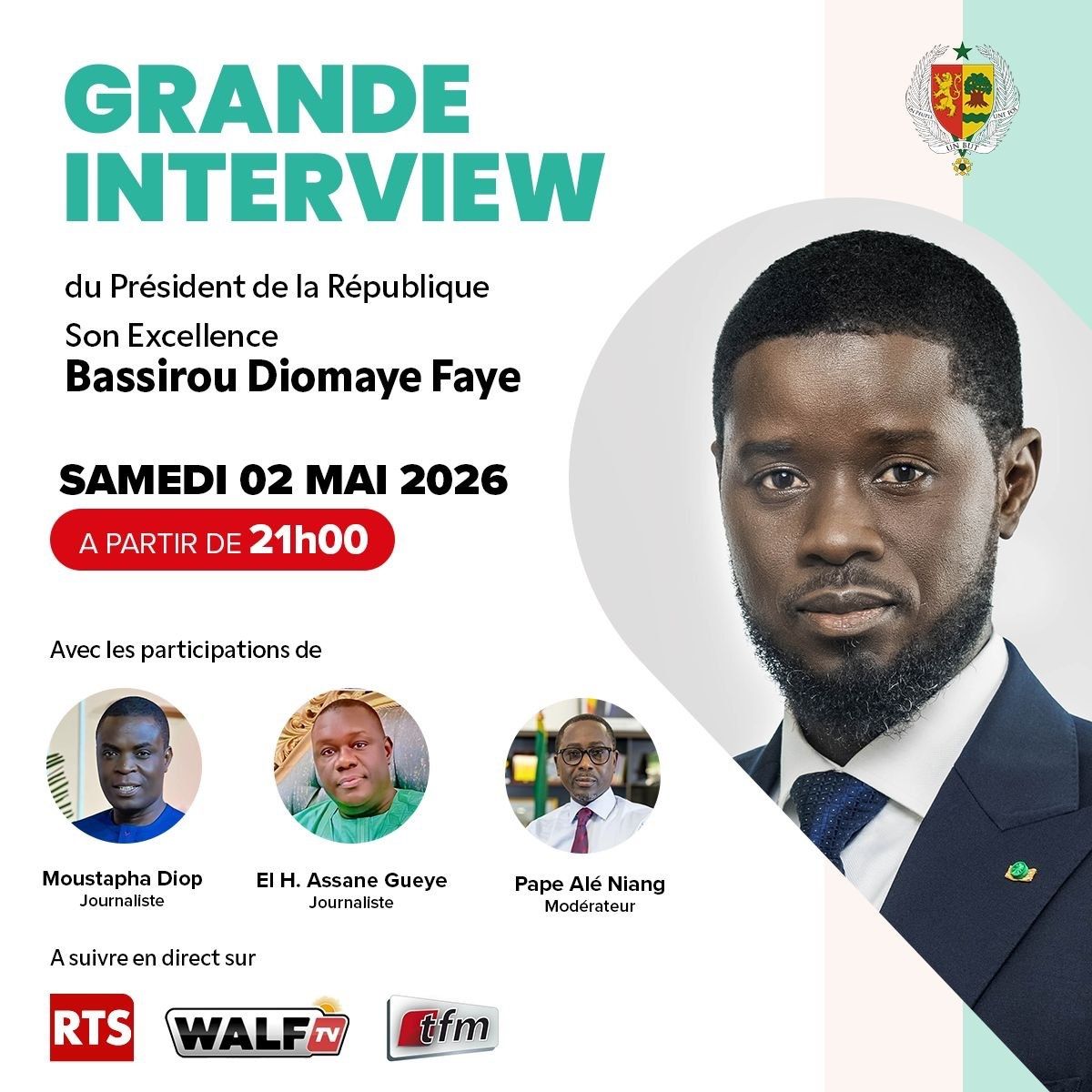 Le Président Bassirou Diomaye Faye parle 