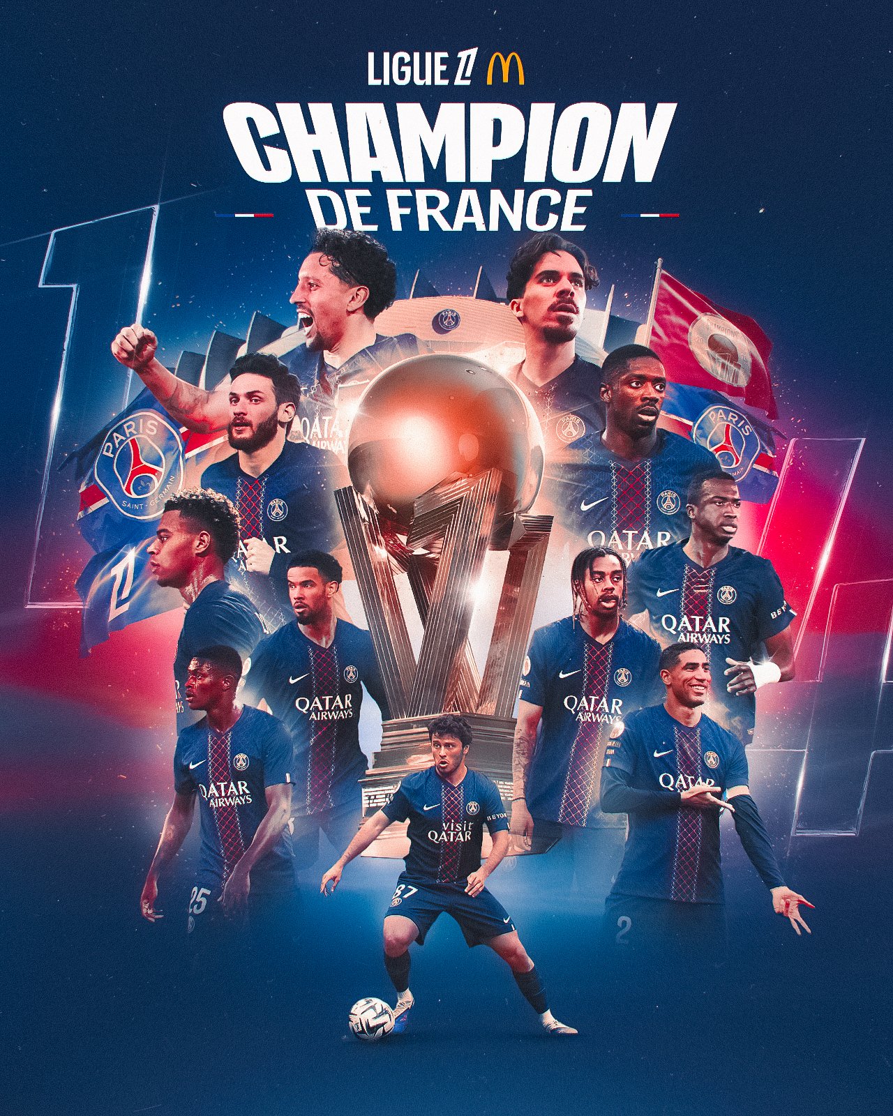PSG Champion de France avec un but d'Ibrahima Mbaye