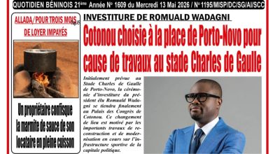 Les journaux du Bénin du mercredi 13 mai 2026