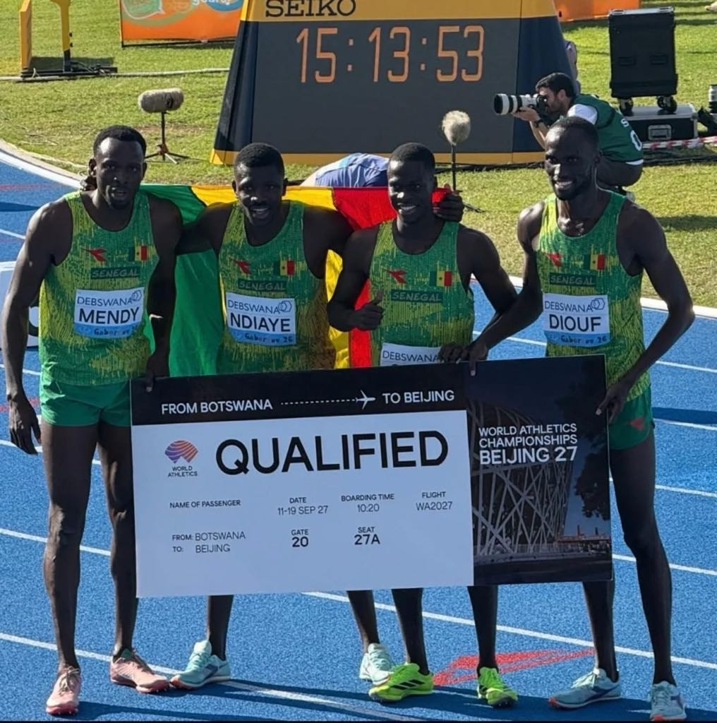 Le relais 4X400 m hommes du Sénégal