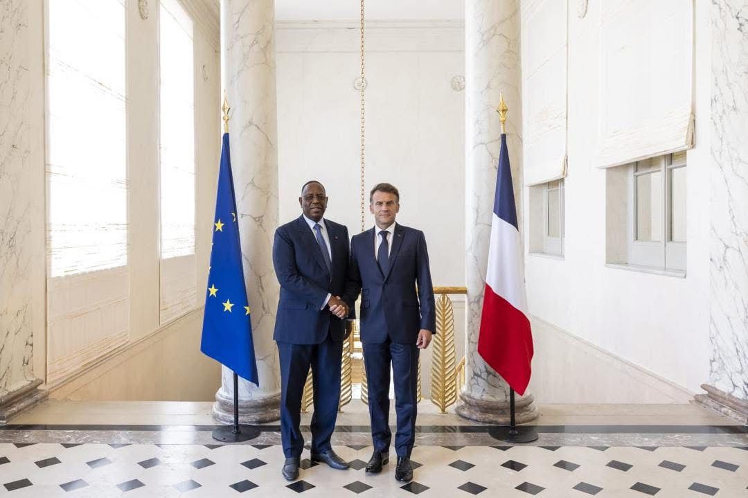 Macky Sall avec Emmanuel Macron à l'Elysée