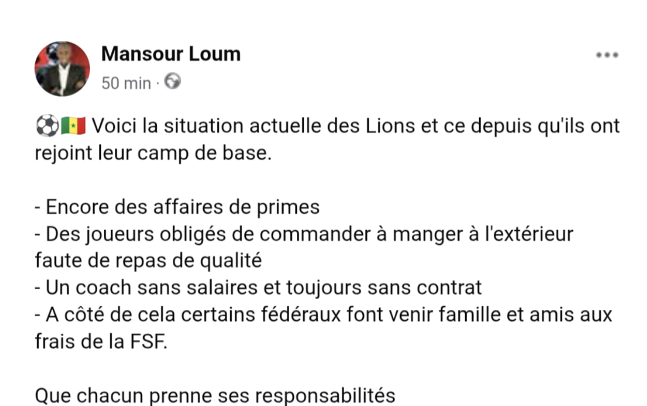 Mondial 2026 : de nombreux problèmes évoqués chez les Lions