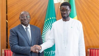 Président Diomaye a reçu ce vendredi M. Tiémoko Meyliet Koné, Vice-Président ivoirien