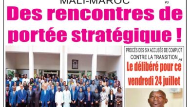 Les journaux maliens du vendredi 24 juillet 2026