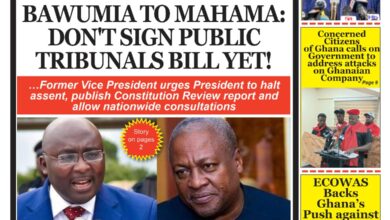 Ghana Newspapers Frontpages-Monday, 20 July, 2026