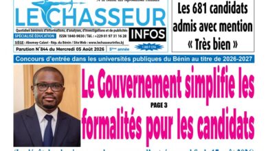Les journaux béninois du mercredi 05 août 2026