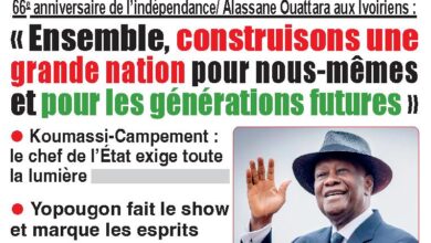Les journaux ivoiriens du lundi 10 août 2026