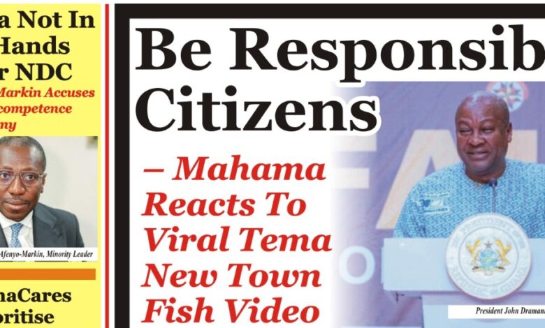 Ghana Newspapers Frontpages-Monday, 03 August, 2026