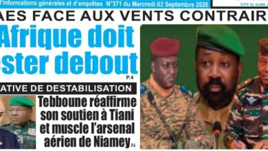 Les journaux maliens du mercredi 02 septembre 2026