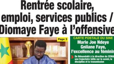 Les journaux sénégalais du jeudi 01 octobre 2026