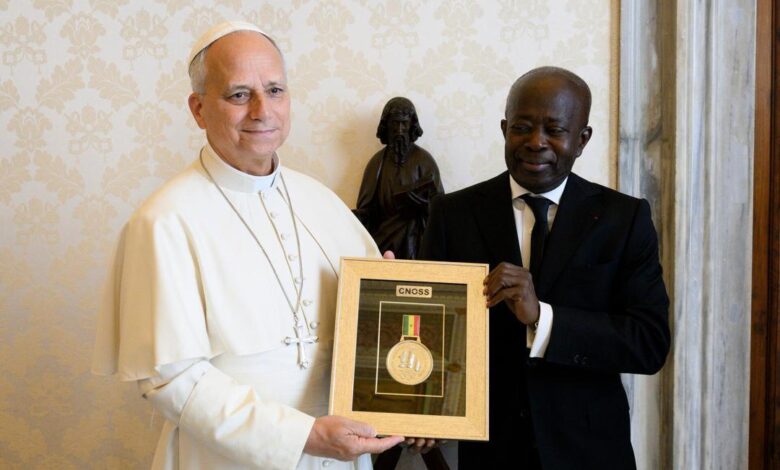 JOJ 2026 : Mamadou Diagna Ndiaye chez le Pape Léon XIV