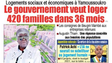 Les journaux ivoiriens du vendredi 02 octobre 2026