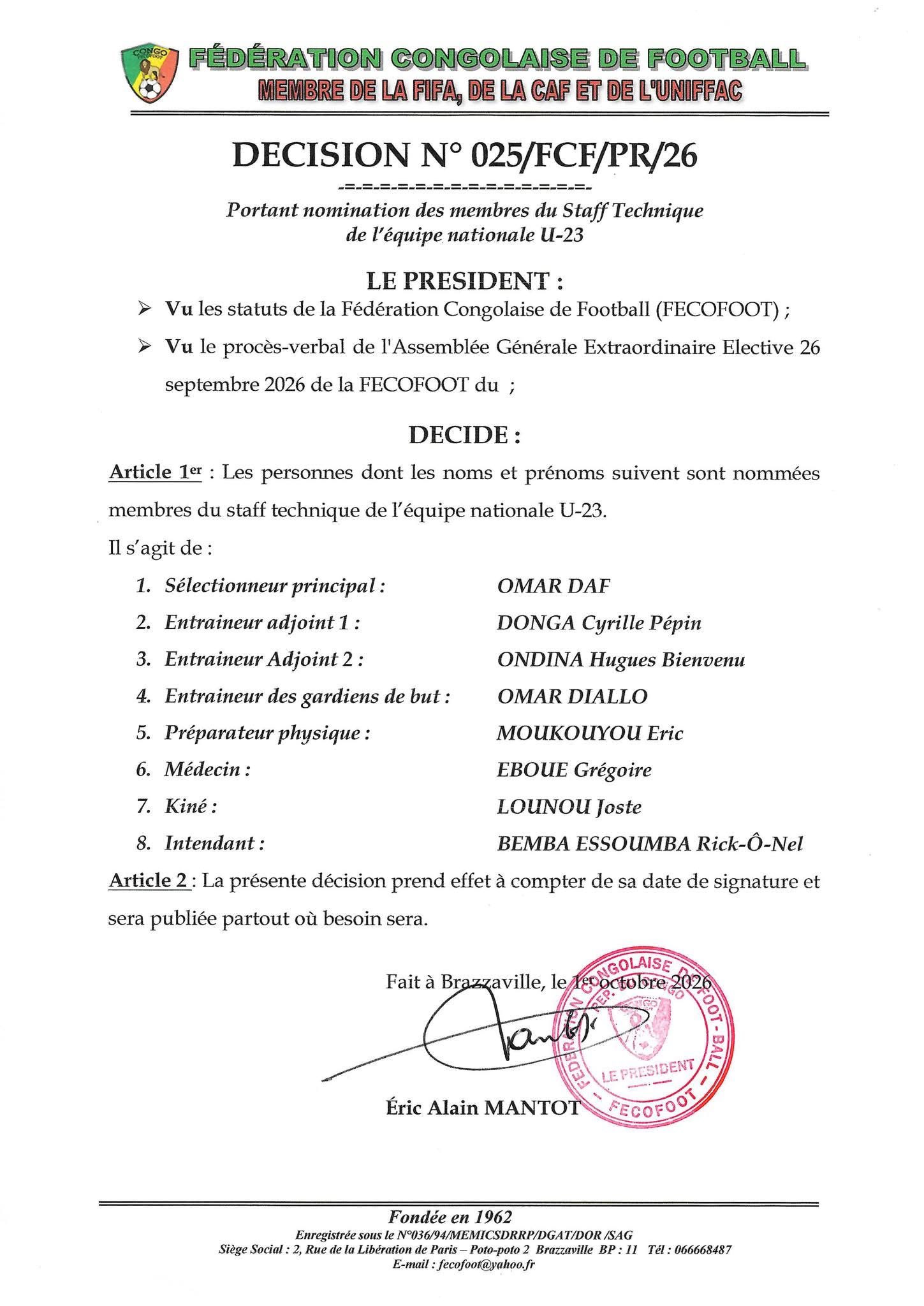 Omar Daf Congo