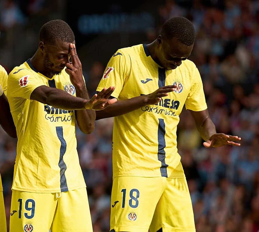 Nicolas Pépé et Pape Guèye sous le maillot de Villareal en Liga espagnole