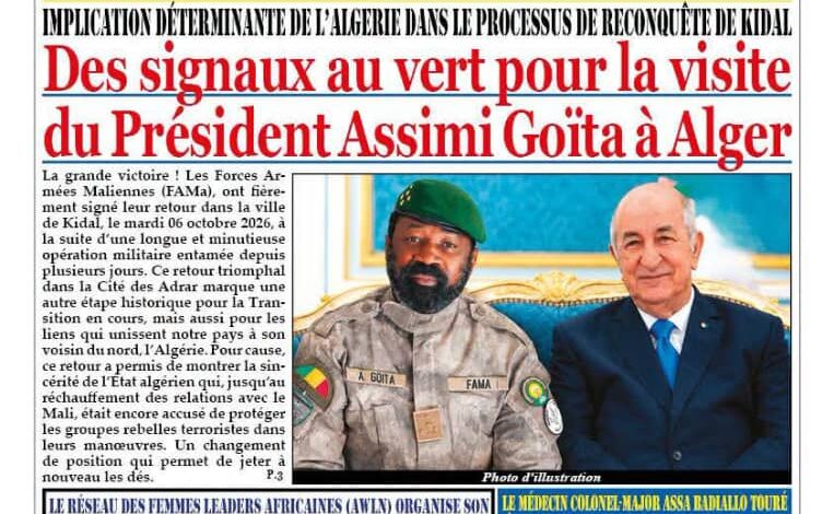 Les journaux maliens du vendredi 09 octobre 2026