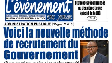Les journaux béninois du mercredi 21 octobre 2026